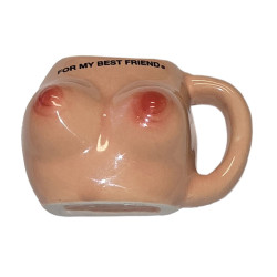 DIABLO PICANTE IMAN DE PECHOS EN TAZA CERAMICA FOR MY BEST FRIEND