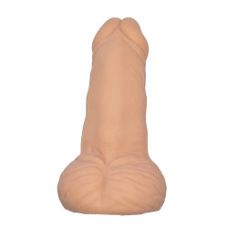 DIABLO PICANTE JUGUETE ANTIESTRES CON FORMA DE PENE COLOR CARNE