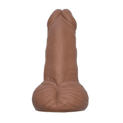 DIABLO PICANTE JUGUETE ANTIESTRES CON FORMA DE PENE COLOR MULATO