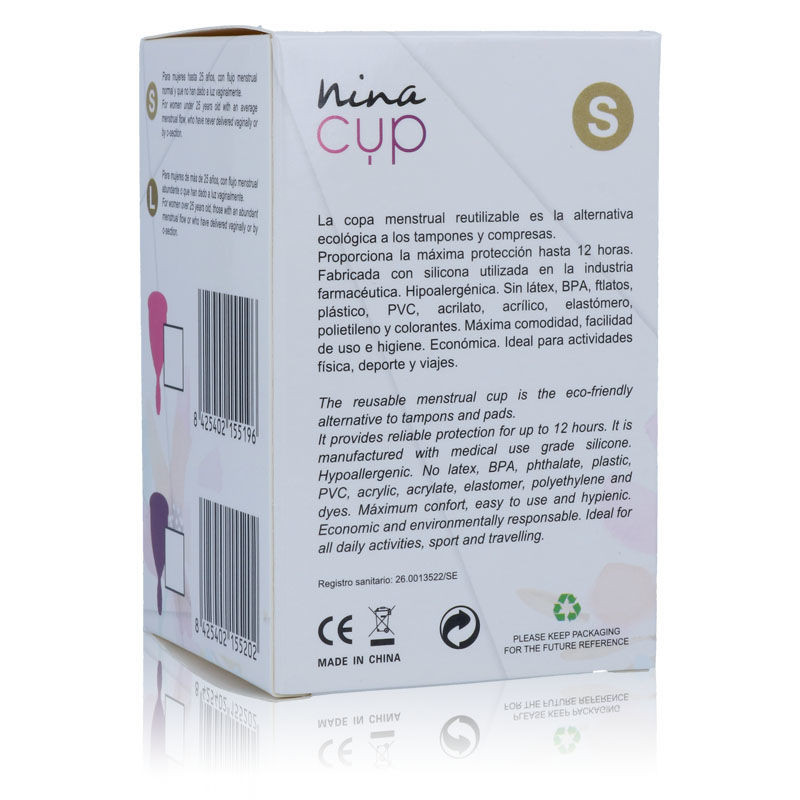 NINA KIKI COPA MENSTRUAL ROSA TALLA S