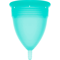 STERCUP COPA MENSTRUAL FDA SILICONA AQUAMARINA TALLA L