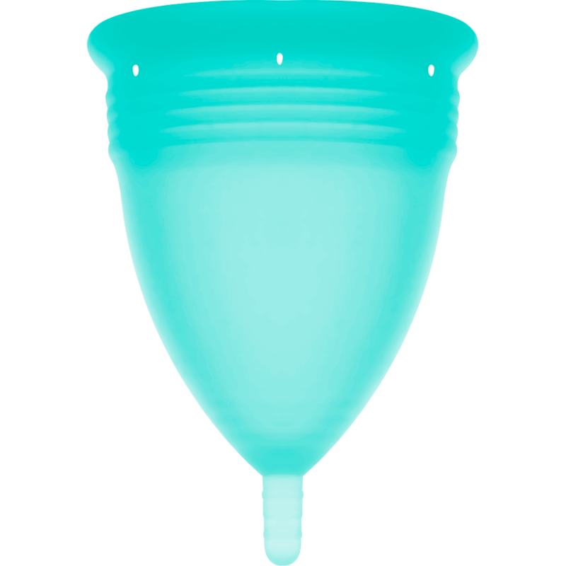STERCUP COPA MENSTRUAL FDA SILICONA AQUAMARINA TALLA L