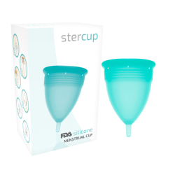 STERCUP COPA MENSTRUAL FDA SILICONA AQUAMARINA TALLA S 2
