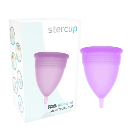 STERCUP COPA MENSTRUAL FDA SILICONA LILA TALLA S
