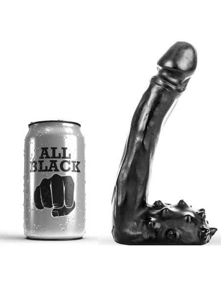 ALL BLACK DILDO REALISTICO 19 CM