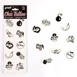 SECRET PLAY SET DE 10 TATTOOS TEMPORALES SPICY COLLECTION 2