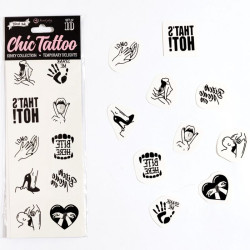 SECRET PLAY SET DE 10 TATTOOS TEMPORALES KINKY COLLECTION 2