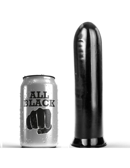 ALL BLACK DILDO NEGRO 19 CM