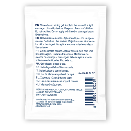 WATERFEEL GEL DESLIZANTE BASE AGUA NEUTRO 6 ML