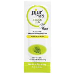 PJUR MED VEGAN GLIDE WATER BASED LUBRICANT 2 ML 2