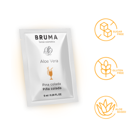 BRUMA 6 ML GEL DESLIZANTE CON ALOE VERA SABOR A PINA COLADA