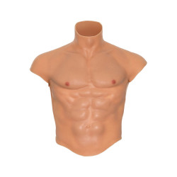 HIDDEN DESIRE ALTER EGO CAMISETA SILICONA TORSO MASCULINO CON ABDOMINALES NATURAL 2