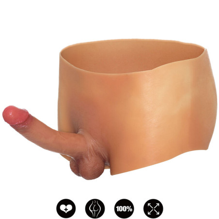 HIDDEN DESIRE ALTER EGO BOXER CON PENE 18 CM NATURAL TALLA S M