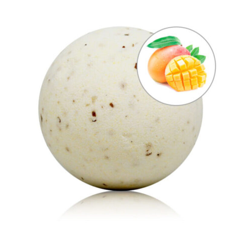 TALOKA BOMBA DE BANO CON AROMA MANGO Y PETALOS DE ROSA