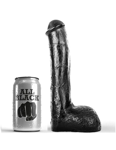 ALL BLACK PENE REALISTICO ANAL 23 CM
