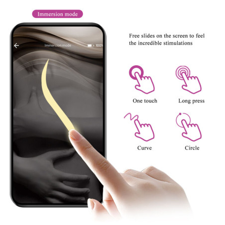 PRETTY LOVE HECTOR VIBRADOR ELECTROSHOCK POR CONTROL POR APP LILA