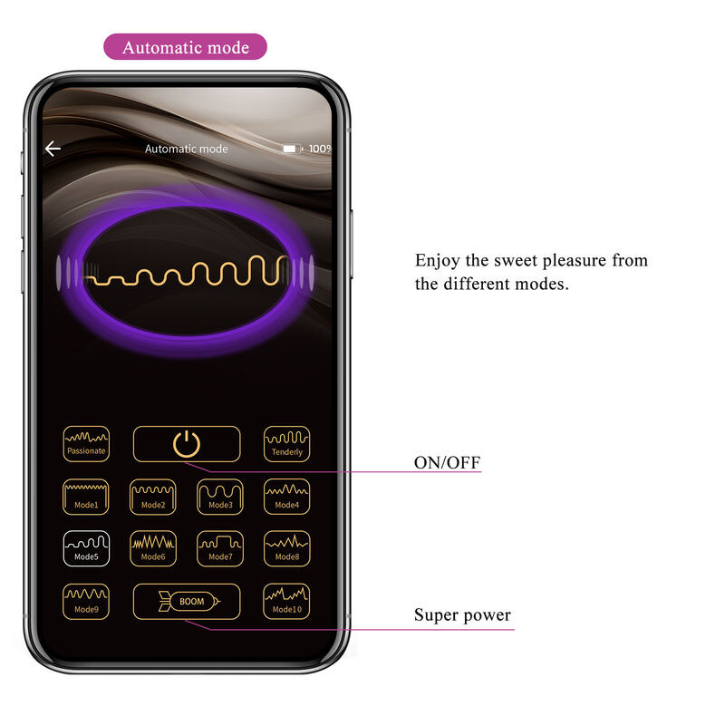 PRETTY LOVE HECTOR VIBRADOR ELECTROSHOCK POR CONTROL POR APP LILA