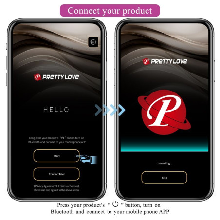 PRETTY LOVE LEVIATHAN VIBRADOR CONTROLADO POR APP MORADO