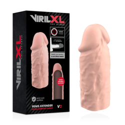 VIRILXL EXTENSION DE PENE LIQUID SILICONE V3 NATURAL 2