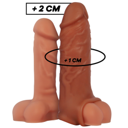 VIRILXL EXTENSION DE PENE LIQUID SILICONE V9 MARRON