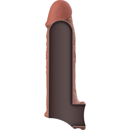 VIRILXL EXTENSION DE PENE LIQUID SILICONE V9 MARRON