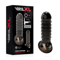 VIRILXL EXTENSION Y FUNDA DE PENE V15 NEGRO 2