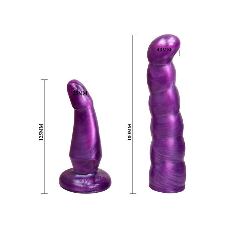 BAILE ARNES ANAL Y VAGINAL FEMENINO LILA PUNTO G 17 CM