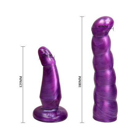 BAILE ARNES ANAL Y VAGINAL FEMENINO LILA PUNTO G 17 CM