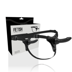 FETISH SUBMISSIVE HARNESS SILICONA NEGRO REALISTIC 16 CM 2