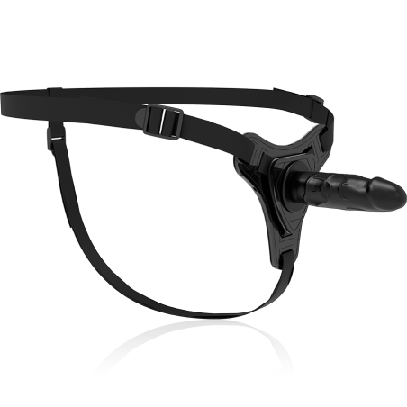 FETISH SUBMISSIVE HARNESS SILICONA NEGRO REALISTIC 15 CM