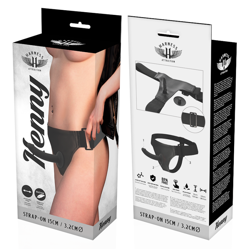 HARNESS ATTRACTION ARNES SILICONA KENNY 15 CM O 32 CM