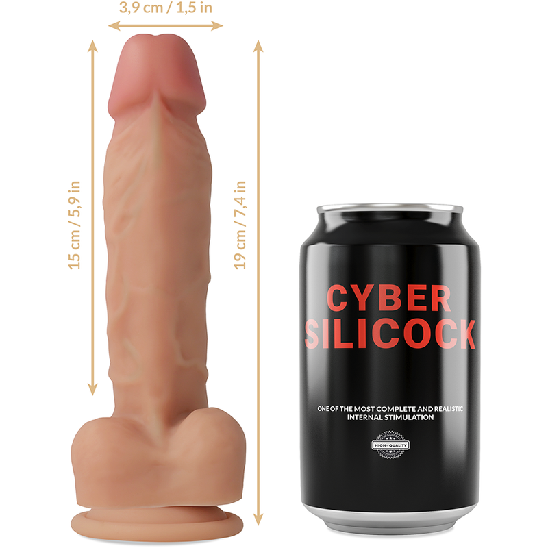 CYBER SILICOCK ARNES SILICONA LIQUIDA OLIVER 19 CM O 39 CM