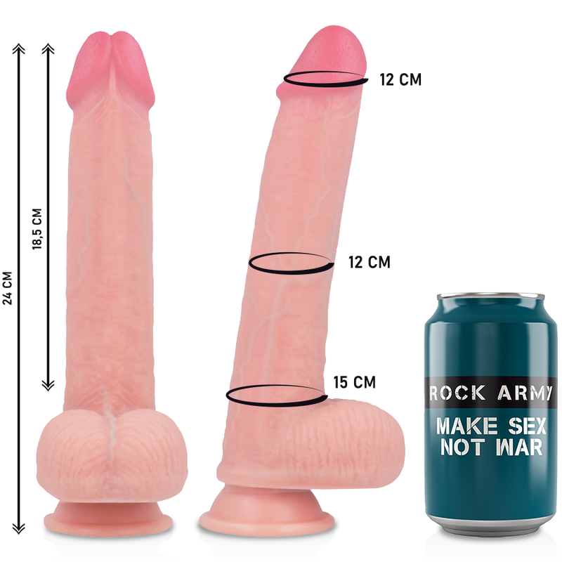 ROCKARMY ARNES LIQUID SILICONE DILDO PREMIUM KINGCOBRA 24 CM O 477 CM