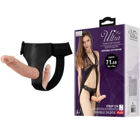 BAILE ULTRA PASSIONATE HARNESS DOBLES DILDOS CON ARNES