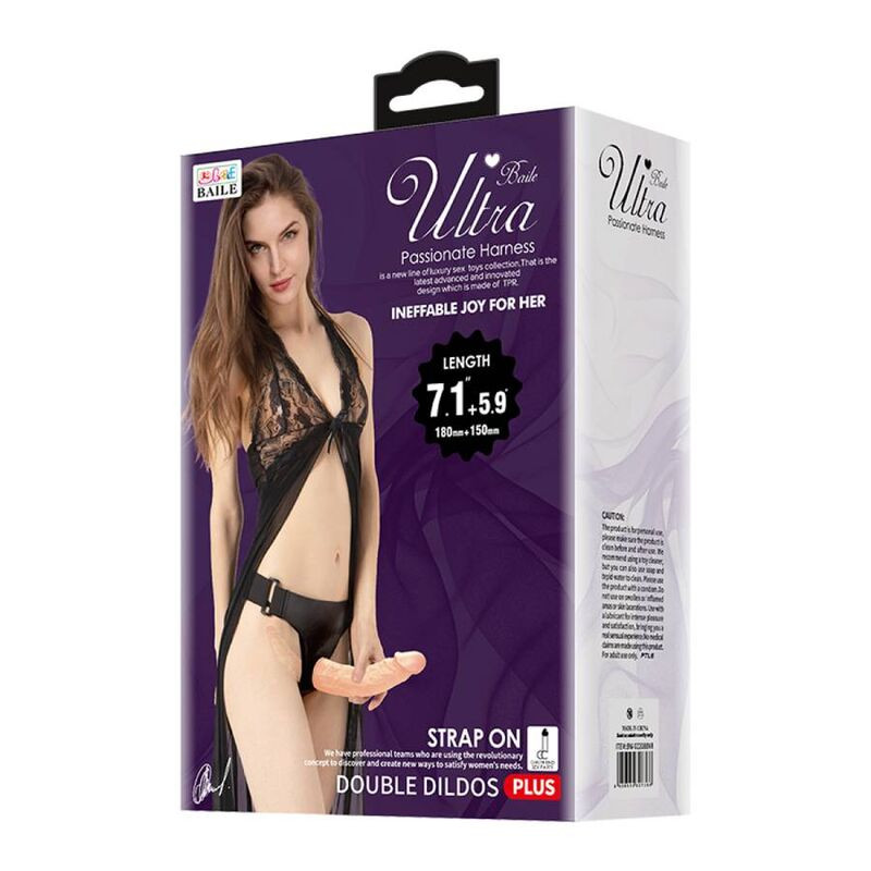 BAILE ULTRA PASSIONATE HARNESS DOBLES DILDOS CON ARNES