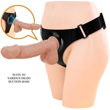 PRETTY LOVE HARNESS BRIEFS ARNES UNIVERSAL CON DILDO JERRY 218 CM NATURAL