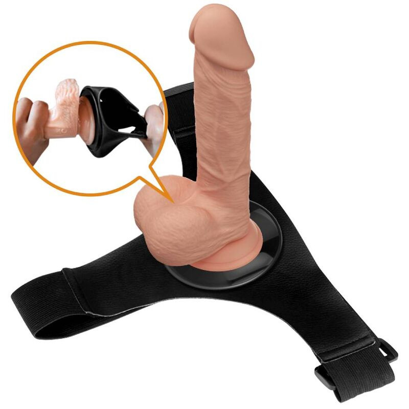 PRETTY LOVE HARNESS BRIEFS ARNES UNIVERSAL CON DILDO JERRY 218 CM NATURAL