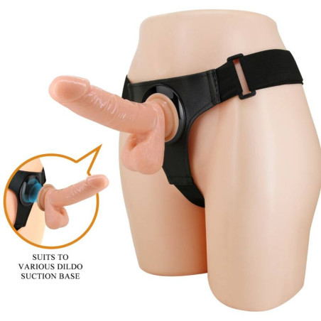 PRETTY LOVE HARNESS BRIEFS ARNES UNIVERSAL CON DILDO TOM 20 CM NATURAL