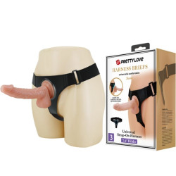 PRETTY LOVE HARNESS BRIEFS ARNES UNIVERSAL CON DILDO KEVIN 19 CM NATURAL 2