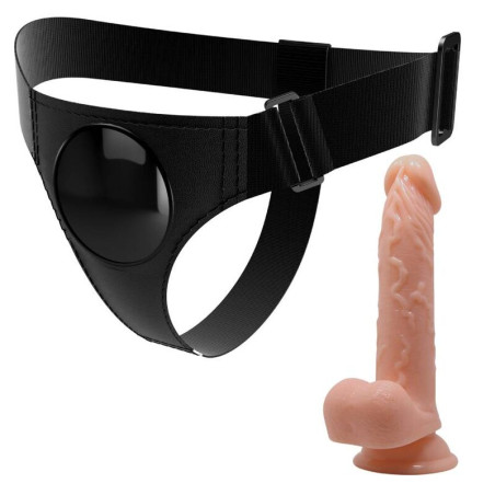 PRETTY LOVE HARNESS BRIEFS ARNES UNIVERSAL CON DILDO KEVIN 19 CM NATURAL