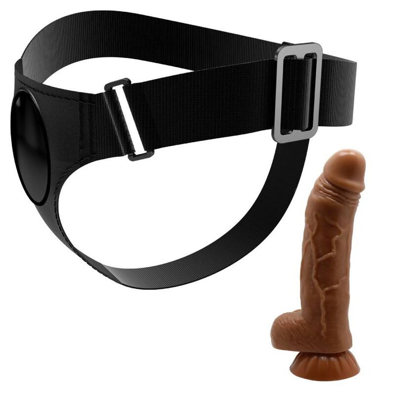 PRETTY LOVE HARNESS BRIEFS ARNES UNIVERSAL CON DILDO MICHEAL 20 CM NEGRO