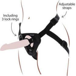 GET REAL STRAP ON HARNES NEGRO