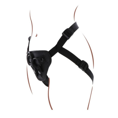 GET REAL STRAP ON HARNES NEGRO