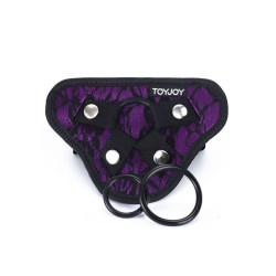 GET REAL STRAP ON LACE HARNES MORADO 2