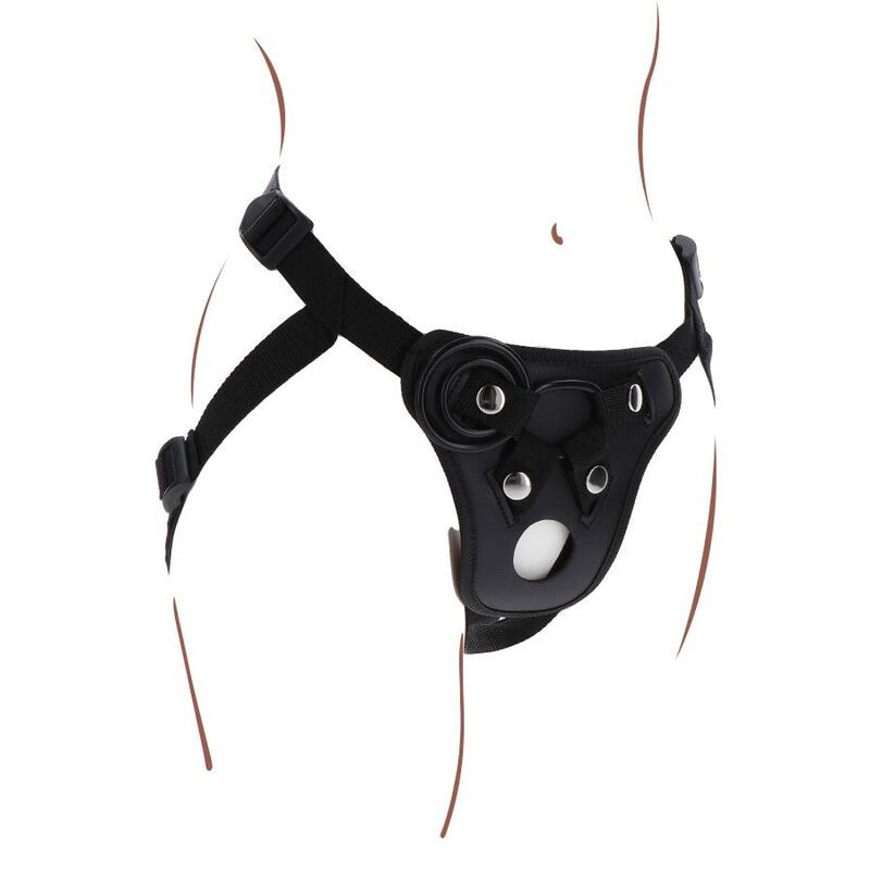 GET REAL STRAP ON PLEASURE HARNES NEGRO