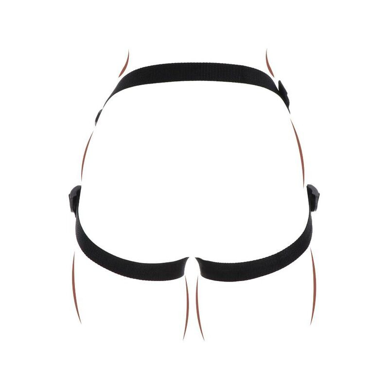 GET REAL STRAP ON PLEASURE HARNES NEGRO