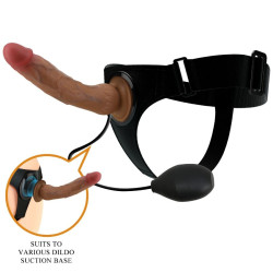 PRETTY LOVE KYTON HARNESS BRIEFS UNIVERSAL CON DILDO SQUIRTING 19 CM MULATO