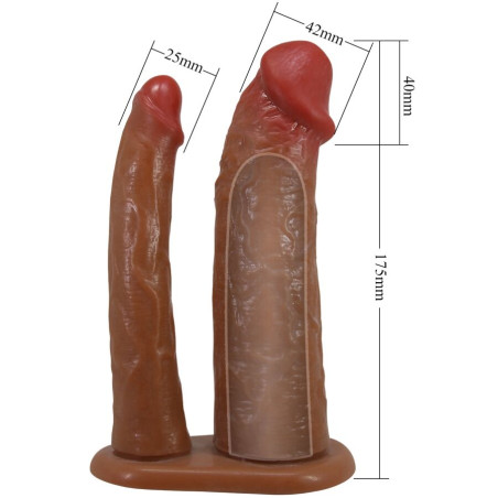 PRETTY LOVE KEAVEN HARNESS BRIEFS UNIVERSAL COMFORTABLE DOBLE DILDO