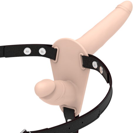FETISH SUBMISSIVE HARNESS DOBLE PENETRACION FLESH