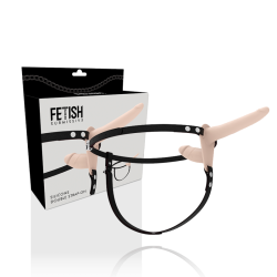 FETISH SUBMISSIVE HARNESS DOBLE PENETRACION FLESH 2